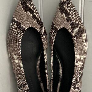 Sigerson Morrison Womens Lahela Animal Print Ballet Flats EUR 38 (2033983)